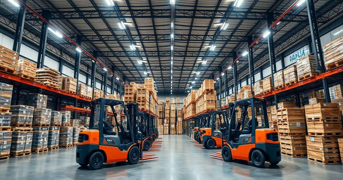 Empilhadeiras Retr&aacute;teis: Efici&ecirc;ncia em Armaz&eacute;ns