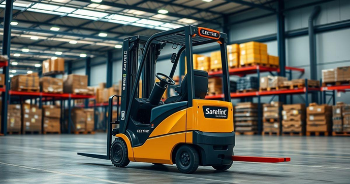 Empilhadeira el&eacute;trica patolada maximiza efici&ecirc;ncia e seguran&ccedil;a no armazenamento